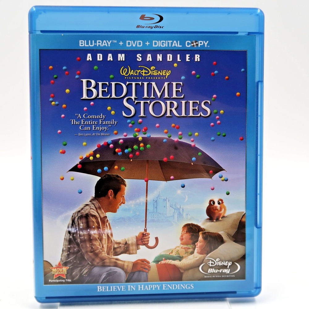 Bedtime Stories Blu-Ray DVD 2008 Adam Sandler Keri Russell Disney Movie